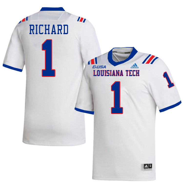 Michael Richard Louisiana Tech Jersey,LA Tech Bulldogs Football Jerseys,Uniforms,Gears-White